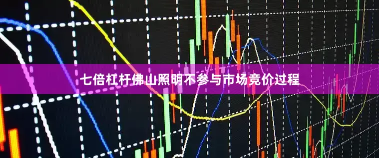 七倍杠杆佛山照明不参与市场竞价过程